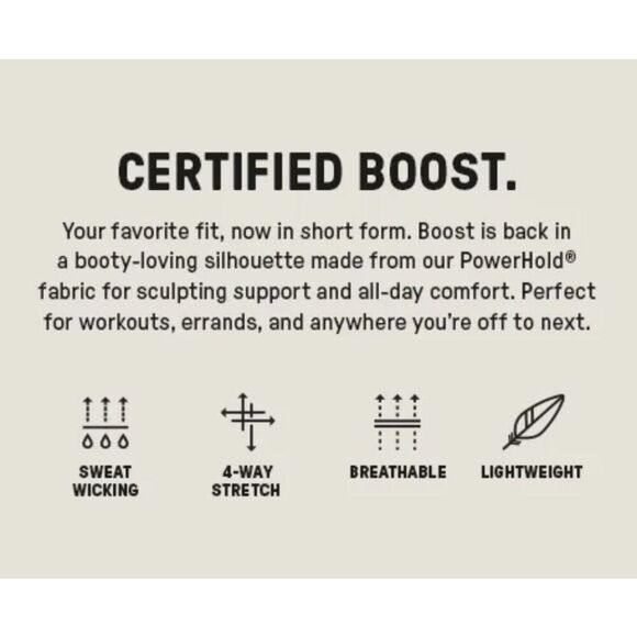 Fabletics Boost PowerHold® High-Waisted Short 4” Berry Crush/Pink Bloom Size L N - Picture 8 of 9